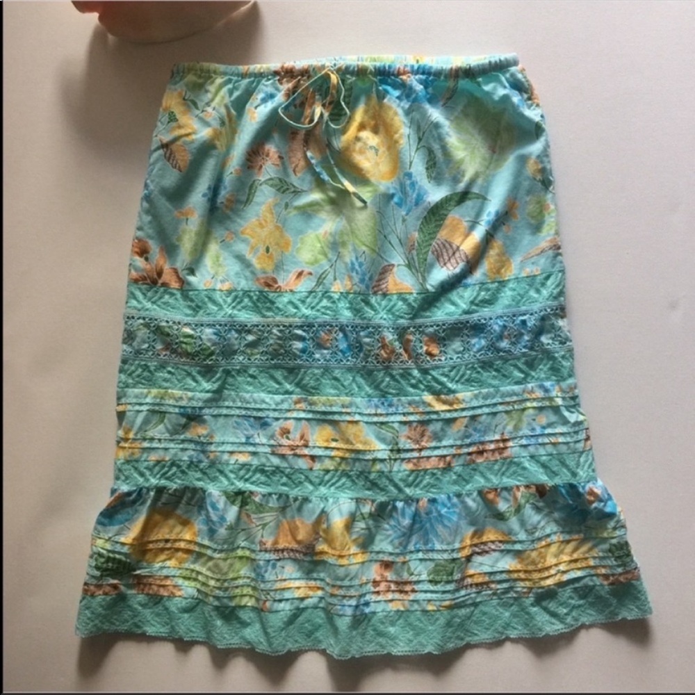 Banana Republic floral tropical print skirt size 6 - Picture 5 of 6